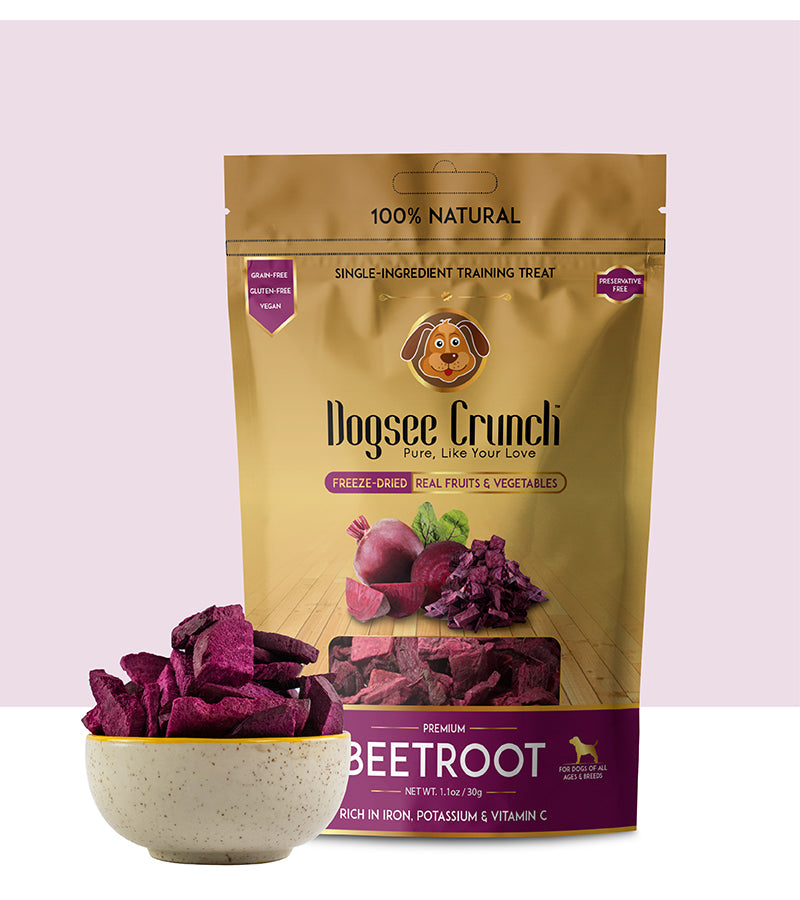 Unlocking Canine Vitality: The Revolution of Dogsee Crunch Dried Beetroot Dog Treat