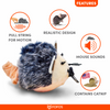 FOFOS Pull String and Sound Chip Mouse - Grey