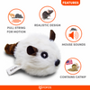 FOFOS Pull String and Sound Chip Mouse - White