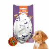 FOFOS ETPU Rugby Ball Fetch Dog Toy - White